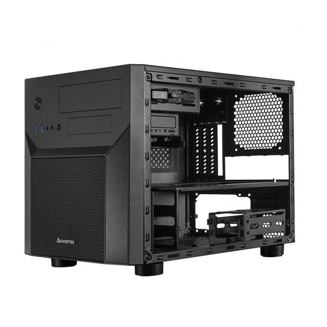 Carcasa neagră pentru PC mATX Cube Mesh Series