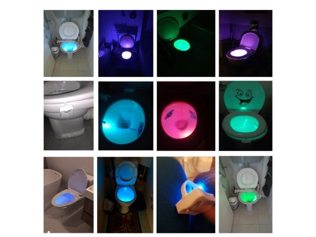 Lampă LED cu senzor de mișcare pentru toaletă