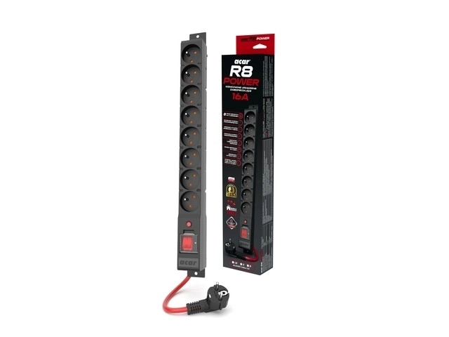 Listă de Alimentare Supraveghere Acar R8 Power 3 Metri 8 Prize