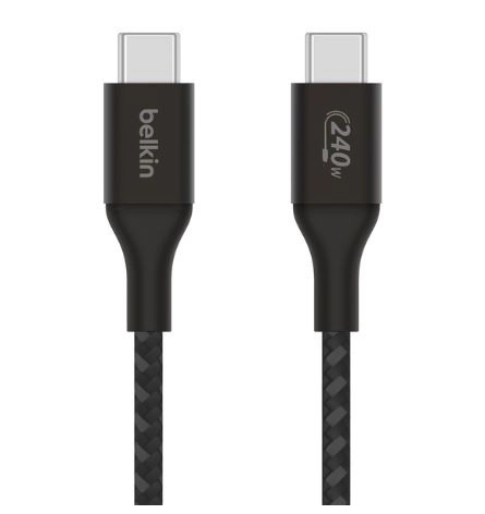 Cablu USB-C pe USB-C BoostCharge 240W negru 2m