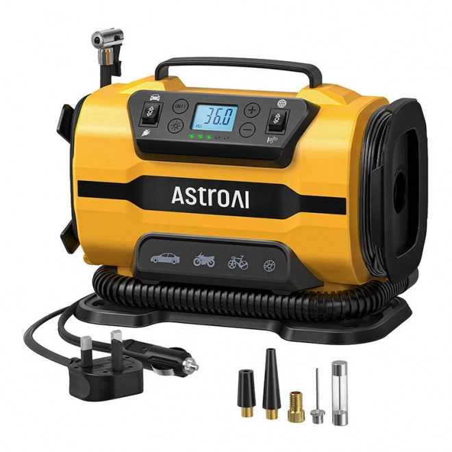 Compresor portabil AstroAI cu putere dublă 150 PSI