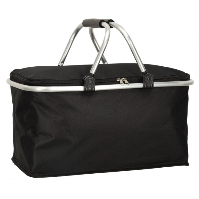 Coș termo pliabil pentru picnic negru