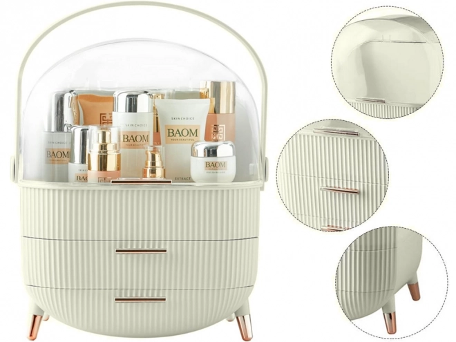 Organizator cosmetică cu sertare elegant și spațios
