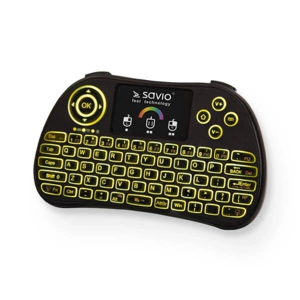 Tastatură wireless RGB TV Box Savio