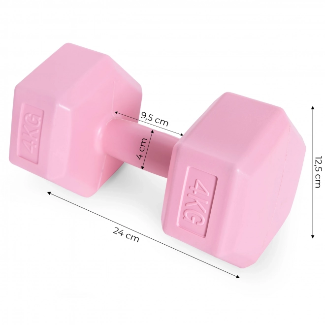 Set roz de gantere de la ModernHome 2x4 kg