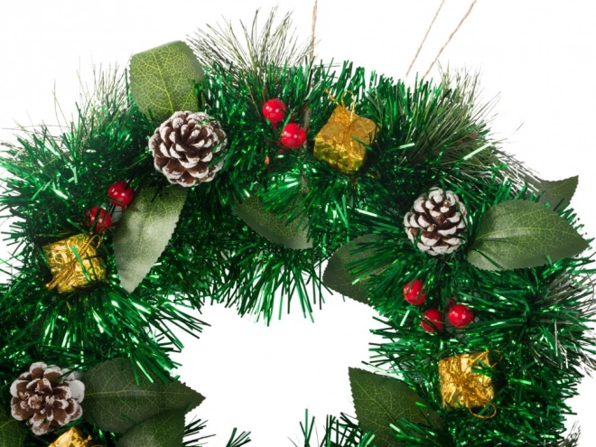 Coroniță festivă de Crăciun pentru ușă