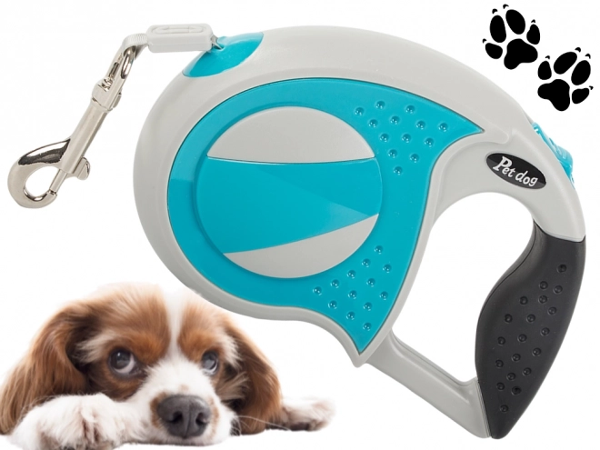 Lesa automată pentru câini, cu blocare, 5m, max 20kg