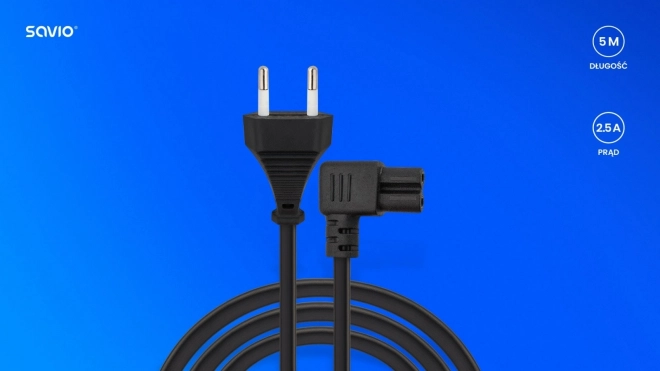 Cablu alimentare unghiular C7 de 5m