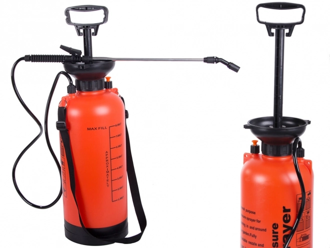 Pulverizator de gradina cu presiune cu tijă lungă 8l