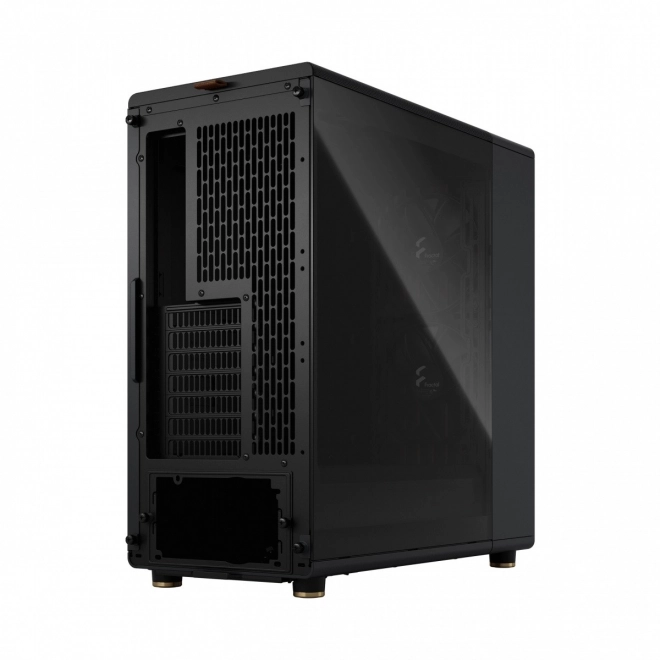Carcasă Fractal Design North neagră cu elemente din lemn