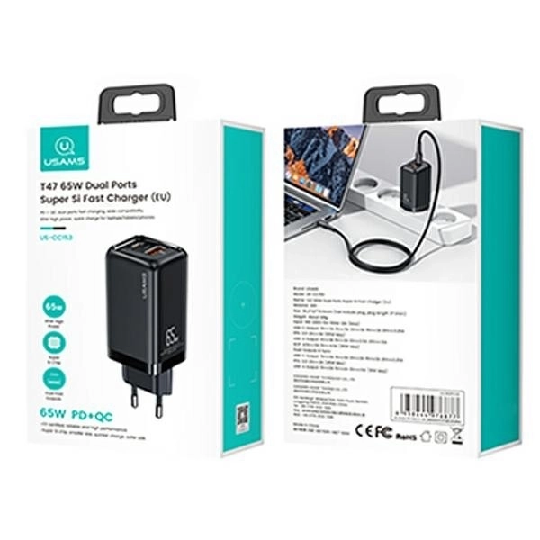 Încărcător Puere Rapidă 65W USAMS