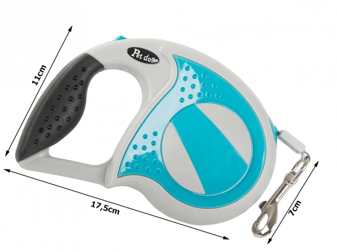 Lesa automată pentru câini, cu blocare, 5m, max 20kg