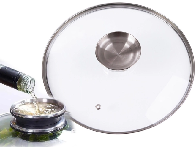 Capac din sticlă cu supapă și aromatizor