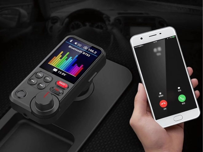 Transmițător Bluetooth 5.0 pentru mașini cu ecran LCD