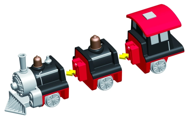 Sistem magnetic‑cu clic pentru construcție rapidă