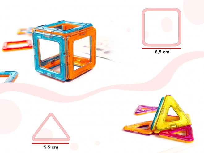 Construcții magnetice Magical Magnet 52 piese