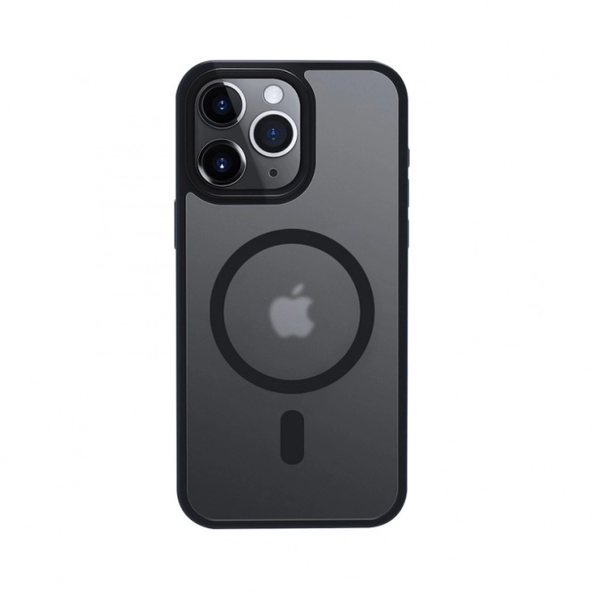 Protecție Hybrid Frost MAG pentru iPhone 15 Pro Max cu MagSafe neagră