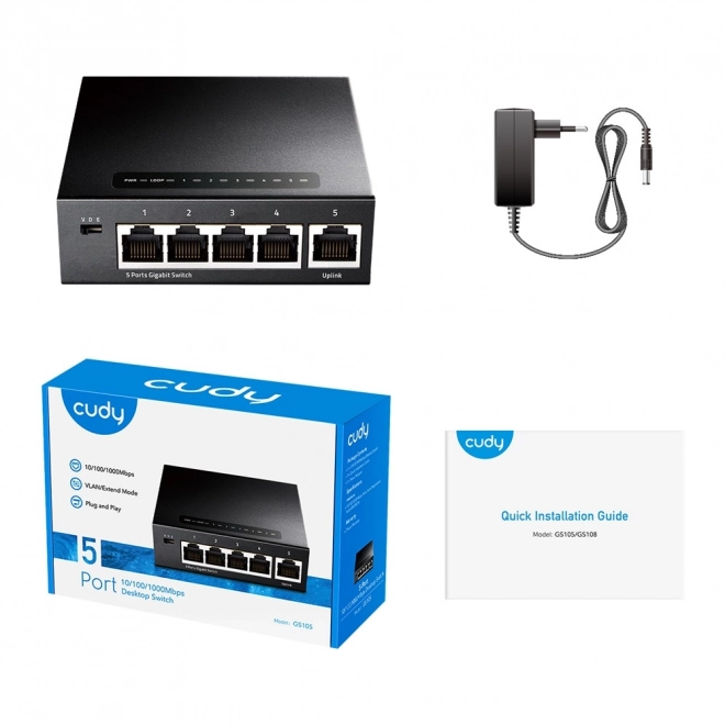 Gigabit Switch GS105 cu 5 Porturi