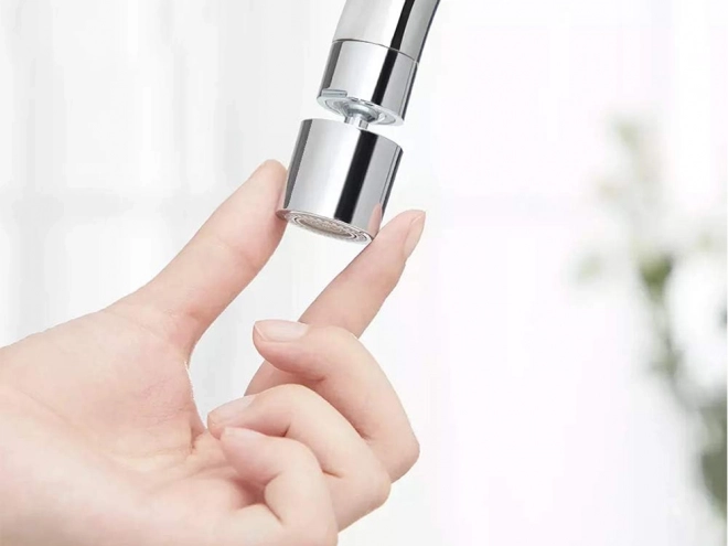 Perlator extensibil pentru robinet cu rotație 360