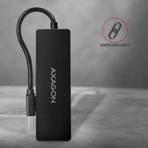 Hub USB 3.2 Gen 1 cu 4 porturi și cablu Type-A 14cm