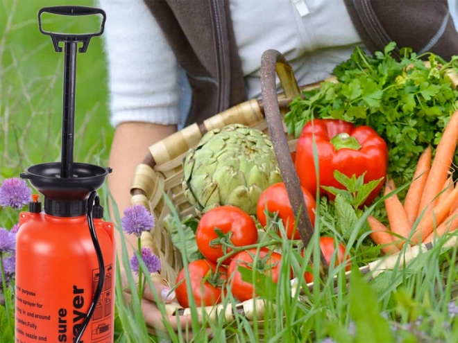 Pulverizator de gradina cu presiune cu tijă lungă 8l