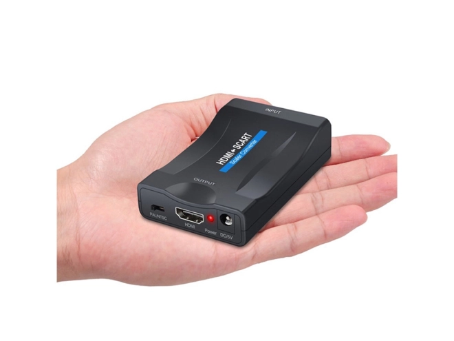 Adaptor convertor scart la hdmi av euro full hd