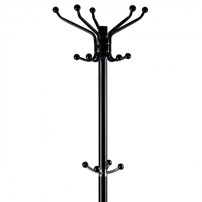 Cuier de haine ModernHome cu 16 cârlige negru