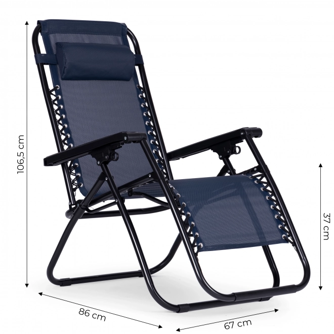 Scaun de grădină cu spătar reglabil ZERO GRAVITY ModernHome