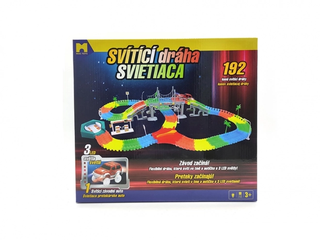 Pistă luminoasă cu 192 de piese