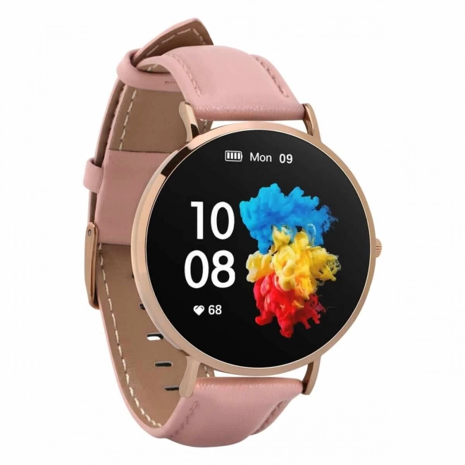 Smartwatch verona auriu-roz