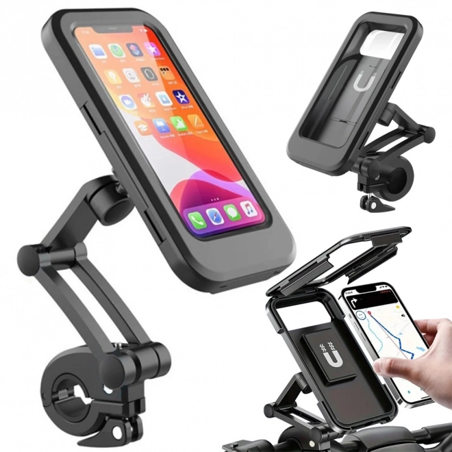 Suport telefon impermeabil pentru bicicleta cu rotație 360