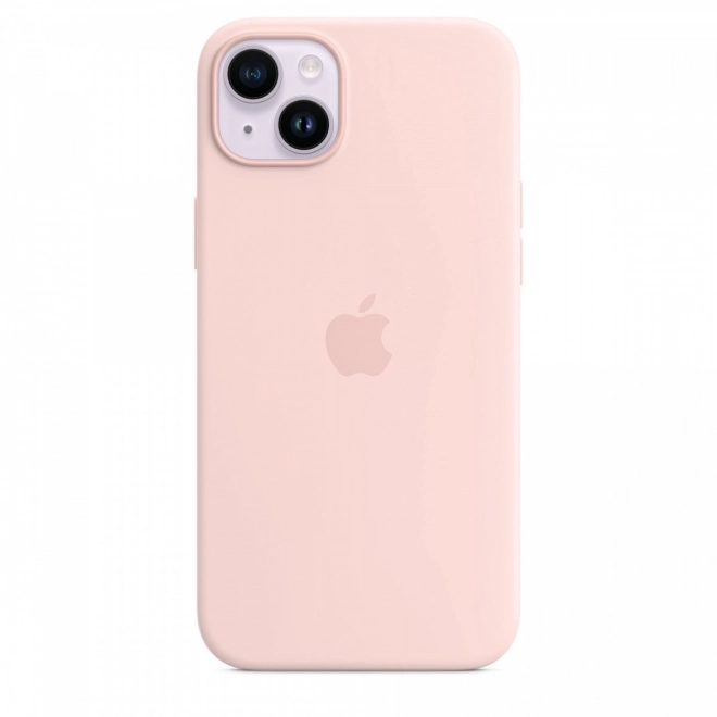 Etui din silicon cu MagSafe pentru iPhone 14 Plus - roz cretă