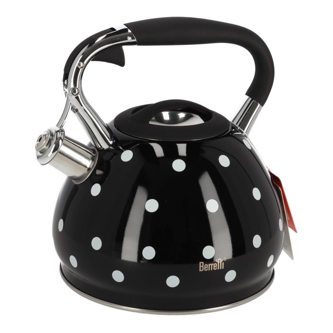 Ceaun negru cu buline albe Berretti Cornelia 3L