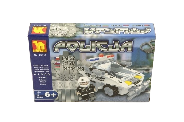 Set de construcție poliția auto blocuri