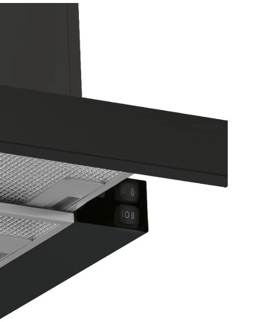 Hotă telescopică negru eleganta
