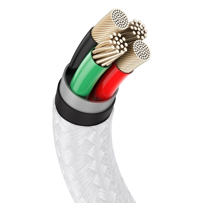 Cablu USB Lightning Baseus Cafule Alb