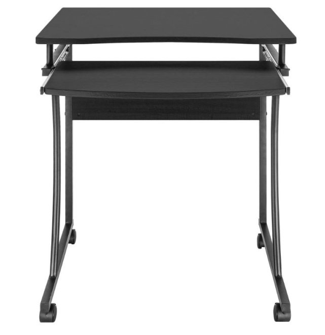 Birou computer mobil negru