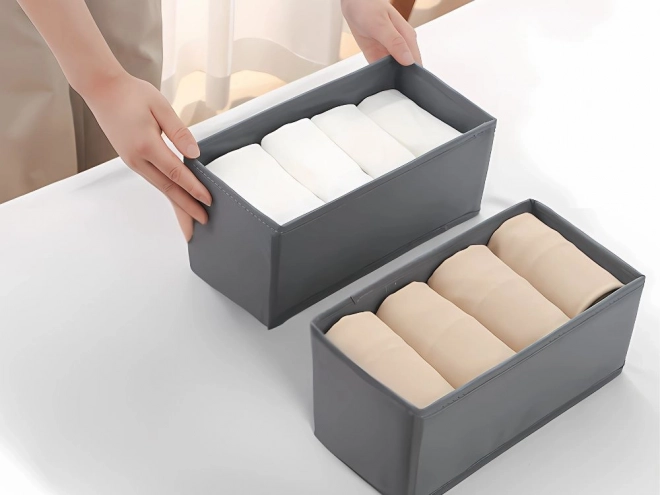 Organizator lenjerie intima si sosete gri