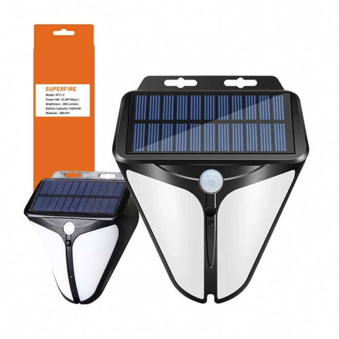 Lampă solară superfire cu detectare a mișcării
