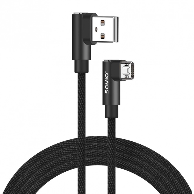 Cablu cu conector dublu USB Micro USB - USB A 2m