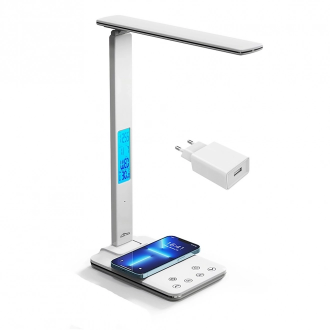 Lampa de birou LED cu încărcare wireless
