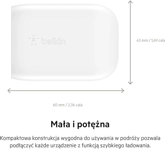 Încărcător rapid 30W USB-C Belkin BoostCharge cu cablu USB-C