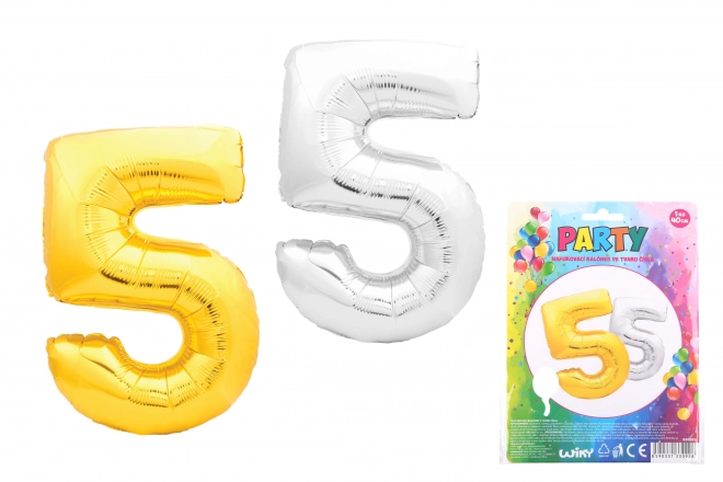 Balon gonflabil în formă de numărul 5