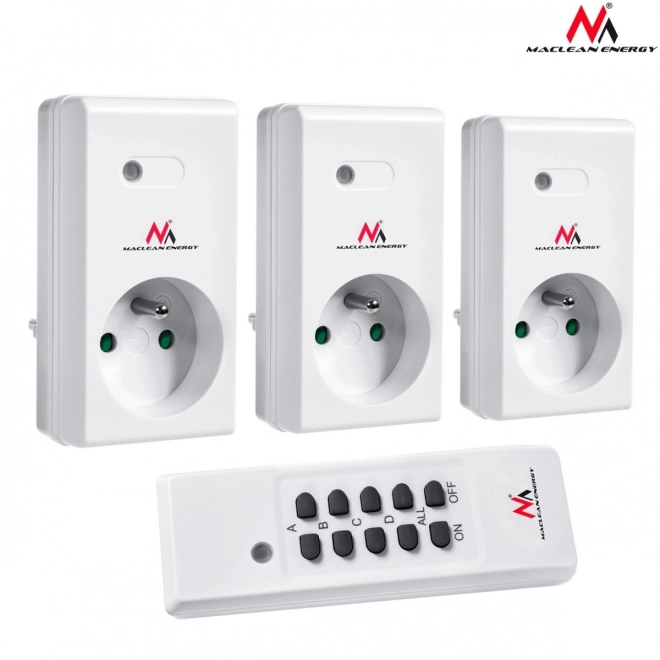 Priză inteligentă de interior cu telecomandă Maclean Energy set 3 piese