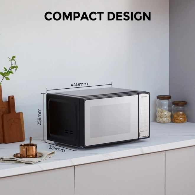 Cuptor cu microunde cu design oglindă Toshiba
