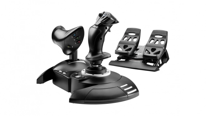 Set T.Flight Full Kit Xbox joystick și pedale