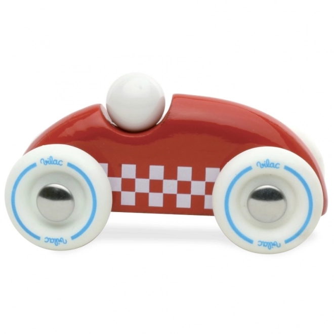 Mașinuță din lemn mini rally roșie
