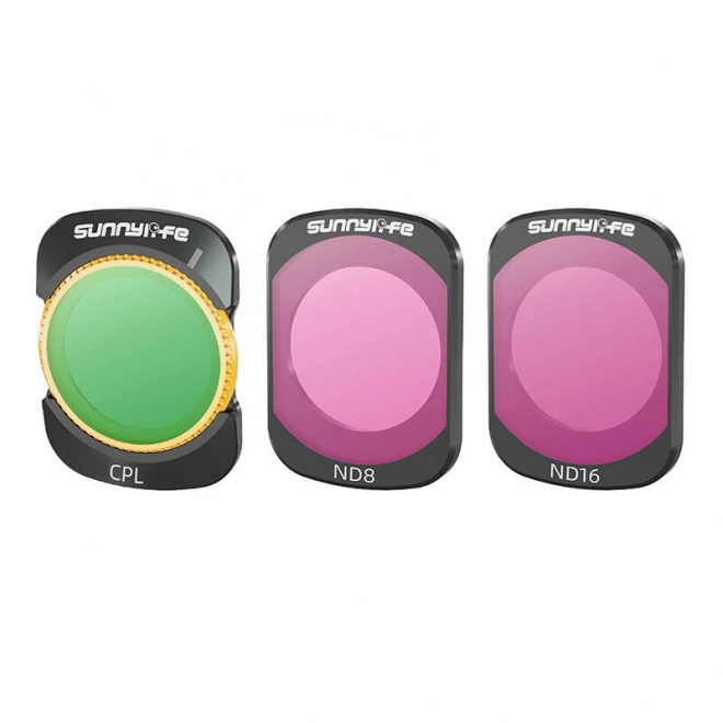 Filtre Sunnylife CPL, ND8, ND16 pentru DJI Osmo Pocket 3