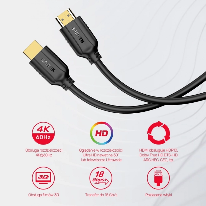 Cablu HDMI Unitek 4K 60Hz