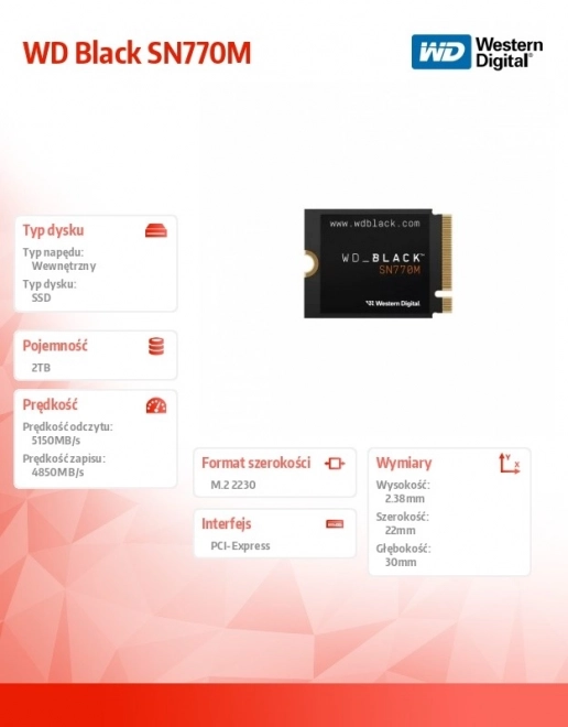SSD WD Black NVMe de 2TB pentru Console sau Laptop